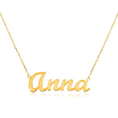 14K arany állítható nyaklánc Anna névvel