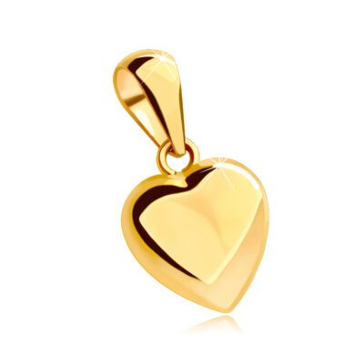 14K sárga aranyból készült medál - teljes szív