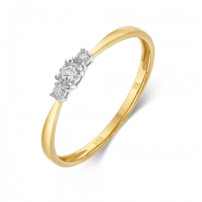 SOFIA DIAMONDS arany gyűrű gyémántokkal 0