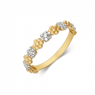 SOFIA aranygyűrű virágok  gyűrű LVLLV74-5