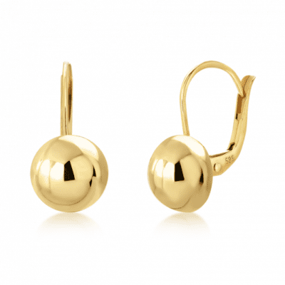 SOFIA arany fülbevaló félgömb patenttal  fülbevaló SJ105990.400