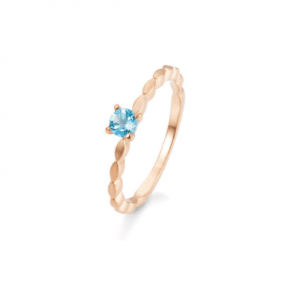 SOFIA DIAMONDS rosegold gyűrű topázzal  gyűrű BE42/03331-R