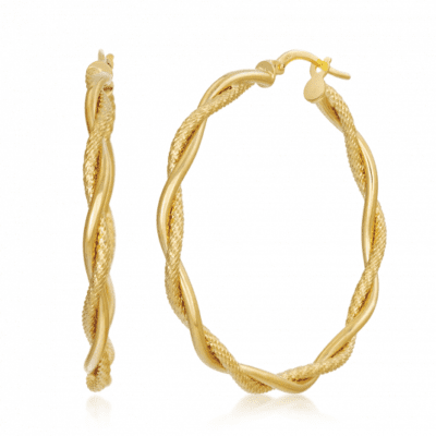 SOFIA arany fülbevaló összefonódott karikák  fülbevaló PAK11926G