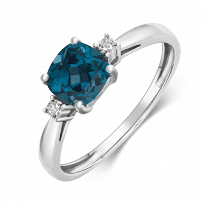 SOFIA aranygyűrűs londoni kék topász  gyűrű GEMBG29500-15