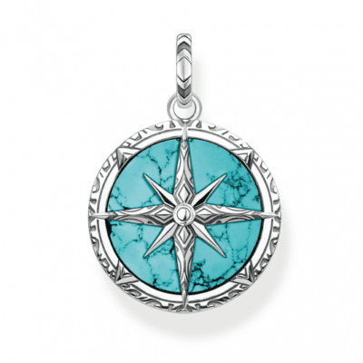 THOMAS SABO medál Compass turquoise  medál PE833-878-17