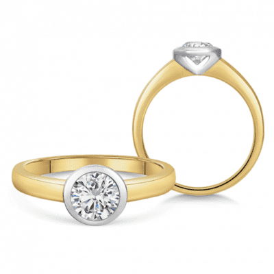 SOFIA DIAMONDS arany eljegyzési gyűrű gyémánttal 0