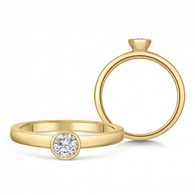 SOFIA DIAMONDS arany eljegyzési gyűrű gyémánttal 0
