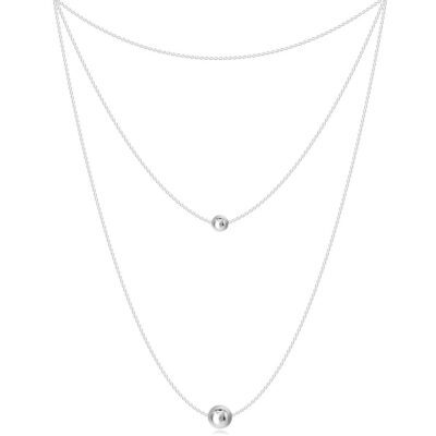925 ezüst nyaklánc - három különböző hosszúságú lánc