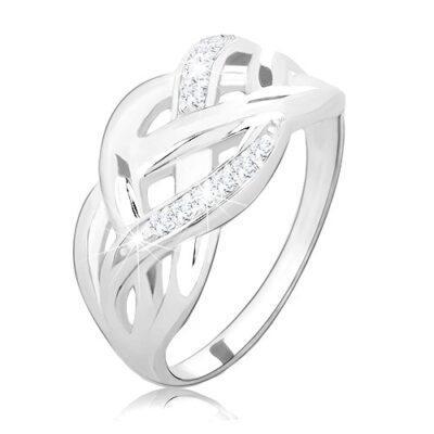 925 fényes ezüst gyűrű