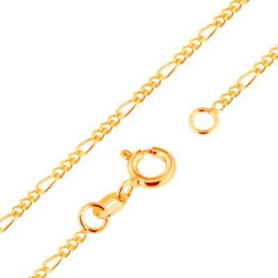 9K arany nyaklánc - Figaro minta