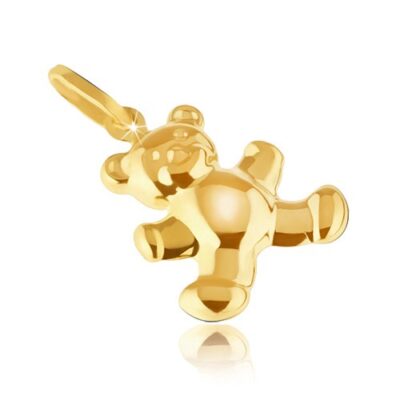 Arany medál - csillogó enyhén gravírozott maci