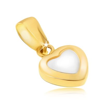Arany medál - kétszínű szabályos szív