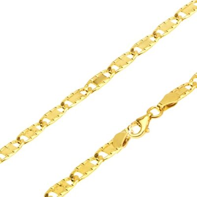 Arany nyaklánc - lapos hosszúkás elemek
