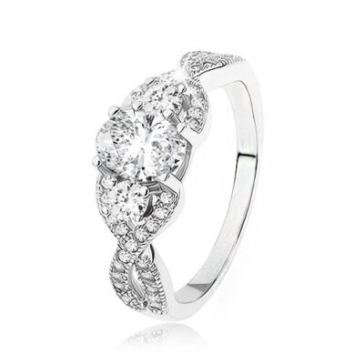 Csillogó 925 ezüst gyűrű