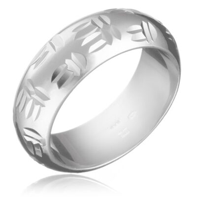 Ezüst gyűrű - indián minta