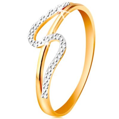 Gyémánt gyűrű 14K aranyból
