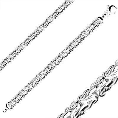 Lapos 925 ezüst karkötő - bizánci stílusú lánc