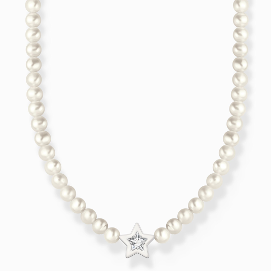THOMAS SABO nyaklánc White pearls and star  nyaklánc KE2198-149-14-L42V
