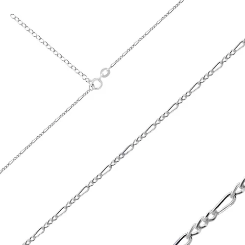 925 Ezüst nyaklánc - Figaro mintázattal