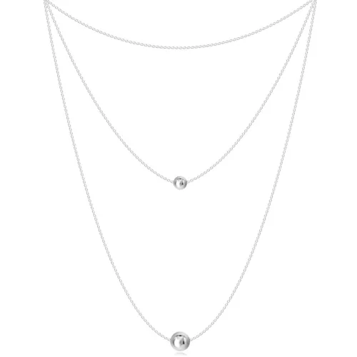 925 ezüst nyaklánc - három különböző hosszúságú lánc
