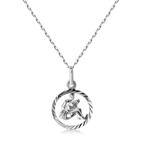 925 ezüst nyaklánc - lánc és a horoszkópja -  VÍZÖNTŐ ékszer webáruház