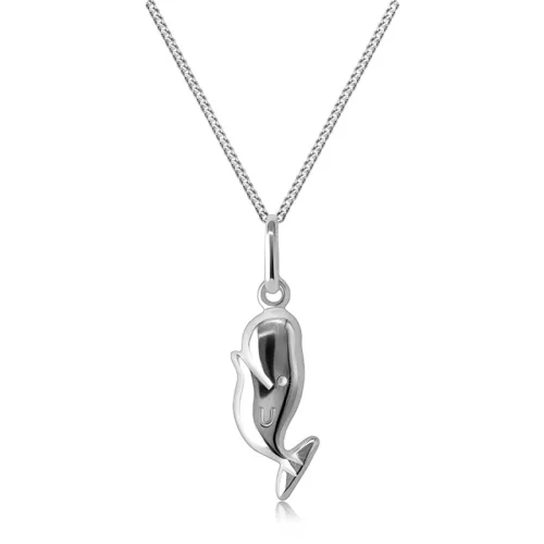 925 ezüst nyaklánc - mosolygós bálna