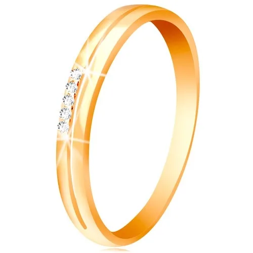 Sárga 585 arany gyűrű