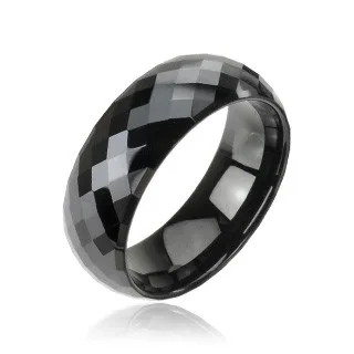 Tungsten gyűrű - fekete