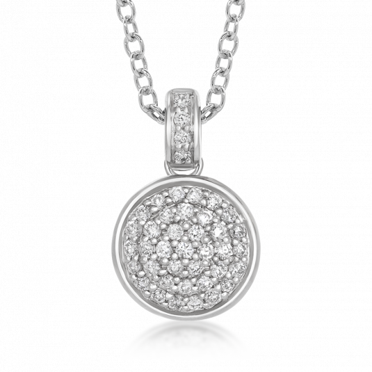 SOFIA DIAMONDS arany medál gyémántokkal medál UDPD21936W-H-I1 - Elegáns ékszer webáruház Budapest