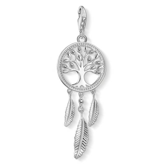 THOMAS SABO charm medál Dreamcatcher Tree silver medál 1845-051-14 - Elegáns ékszer webáruház Budapest