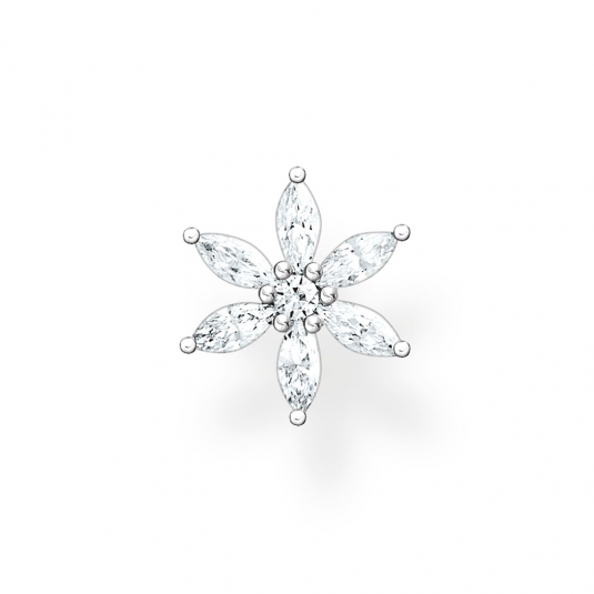 THOMAS SABO fél pár fülbevaló Flower white stones fülbevaló H2196-051-14 - Elegáns ékszer webáruház Budapest