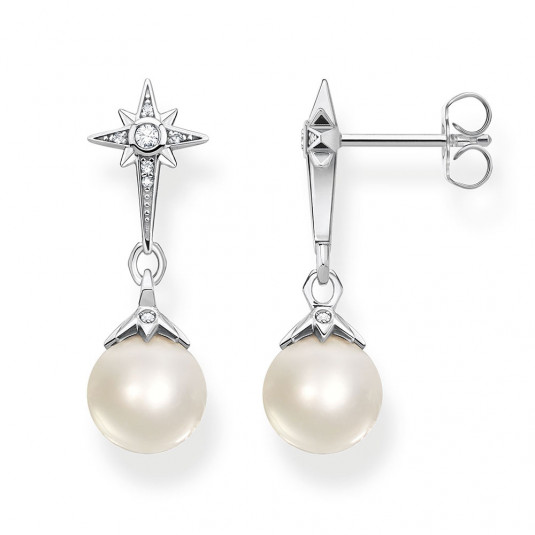 THOMAS SABO fülbevaló Pearl star fülbevaló H2118-167-14 - Elegáns ékszer webáruház Budapest