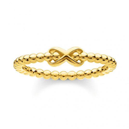 THOMAS SABO gyűrű Ring dots with infinity gold gyűrű TR2320-413-39 - Elegáns ékszer webáruház Budapest