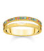 THOMAS SABO gyűrű Ring double colored stones gold gyűrű TR2316-488-7 - Elegáns ékszer webáruház Budapest