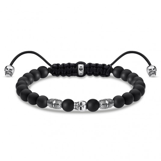 THOMAS SABO karkötő Black Skull karkötő A1945-811-11-L22v - Elegáns ékszer webáruház Budapest