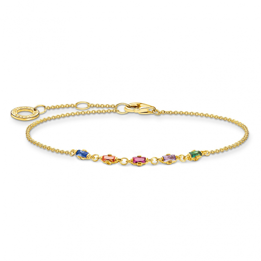 THOMAS SABO karkötő Colourful stones gold karkötő A2024-488-7-L19V - Elegáns ékszer webáruház Budapest