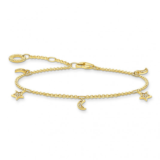 THOMAS SABO karkötő Star & moon gold karkötő A1994-414-14-L19v - Elegáns ékszer webáruház Budapest