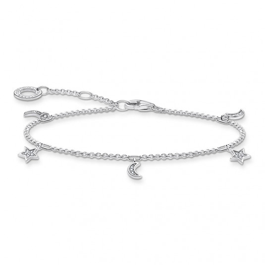 THOMAS SABO karkötő Star & moon silver karkötő A1994-051-14-L19v - Elegáns ékszer webáruház Budapest