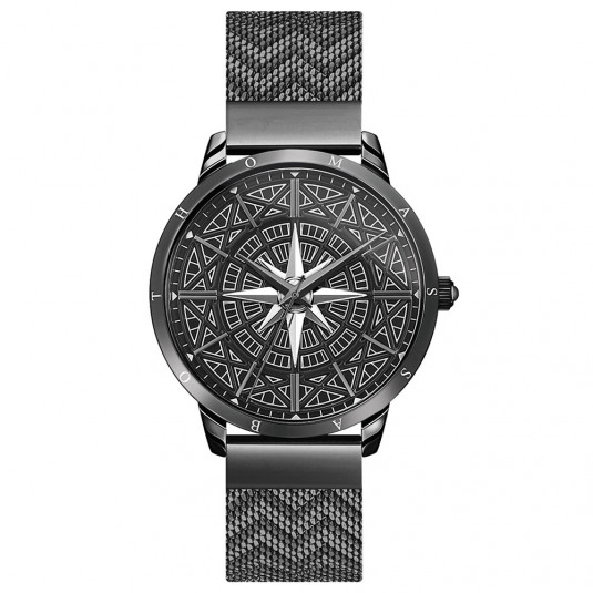 THOMAS SABO karóra Spirit Cosmos compass black karóra WA0374-202-203 - Elegáns ékszer webáruház Budapest