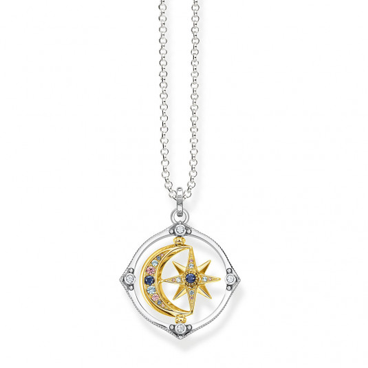 THOMAS SABO nyaklánc Star & Moon gold nyaklánc KE1983-556-7 - Elegáns ékszer webáruház Budapest