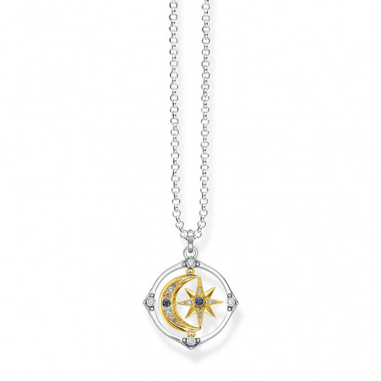 THOMAS SABO nyaklánc Star & moon gold nyaklánc KE1985-556-7 - Elegáns ékszer webáruház Budapest