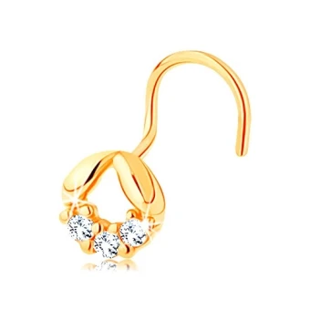 Ékszer webáruház elegáns ékszerek  - 14K sárga arany piercing
