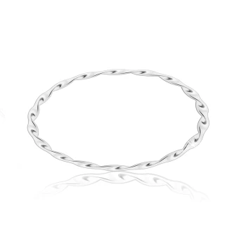Ékszer webáruház elegáns ékszerek  - 925 ezüst karperec – fényes spirális