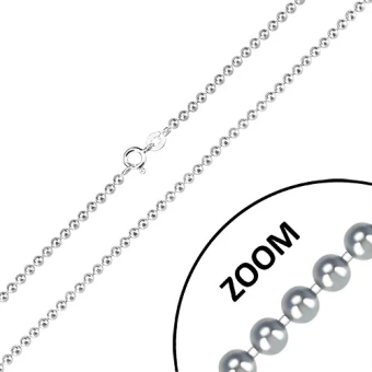 Ékszer webáruház elegáns ékszerek  - 925 ezüst lánc - fényes golyók