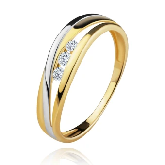 Ékszer webáruház elegáns ékszerek  - Brilliáns gyűrű 14K aranyból