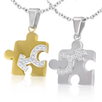 Ékszer webáruház elegáns ékszerek  - Medál pároknak - puzzle