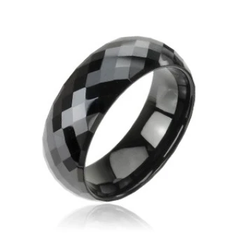 Ékszer webáruház elegáns ékszerek  - Tungsten gyűrű - fekete