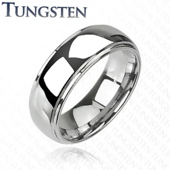 Ékszer webáruház elegáns ékszerek  - Tungsten gyűrű - fényes