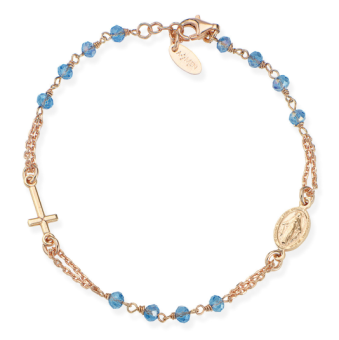 AMEN ezüst karkötő Rosary Crystals karkötő BRORC3 - Elegáns ékszer webáruház Budapest