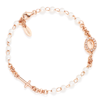 AMEN ezüst karkötő Rosary pearls and Miracolosa pavè karkötő BRORBZ-M3 - Elegáns ékszer webáruház Budapest